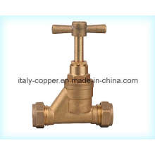 UK Type Brass Forged Compression End Stop Valve (AV2013)